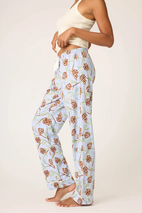 Pj Salvage Flannels Feelin' Pine Winter Print Pant
